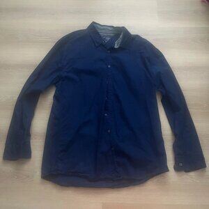 Men's Blue Tommy Hilfiger Flannel Size XXL New York Fit